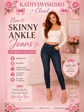 Needle and Cloth Size 2 Skinny Ankle Jeans